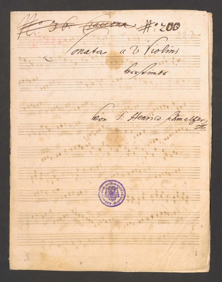 Sonata a 2 Violini verstimbt 