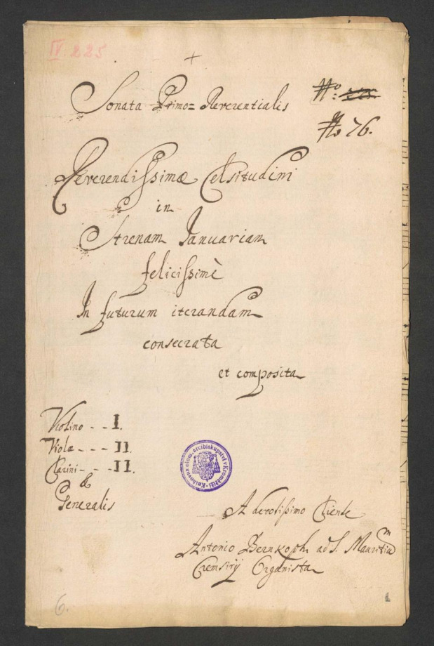 Sonata Primo Reverentialis