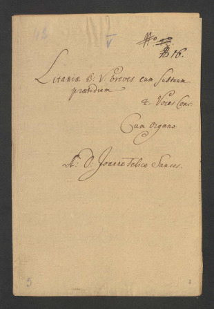Litaniae B.V. breves cum Sub tuum praesidium