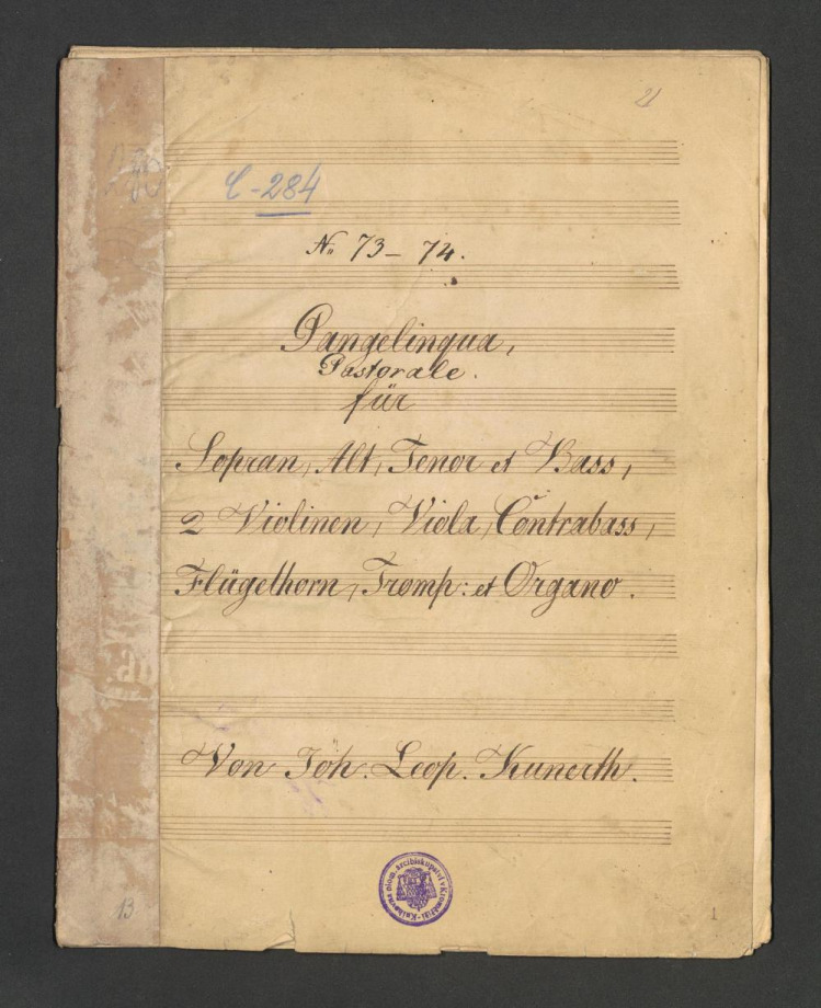 Pangelinqua Pastorale No. 73-74