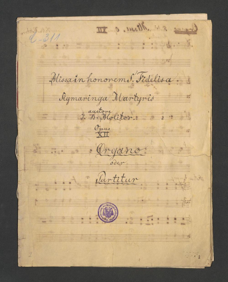 Missa in honorem S. Fidelis a Sigmaringa Martyris, Opus XIII.