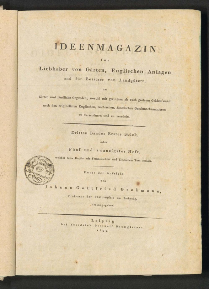 IDEENMAGAZIN für Liebhaber von Gärten, Englischen Anlagen und für Besitzer von Landgütern