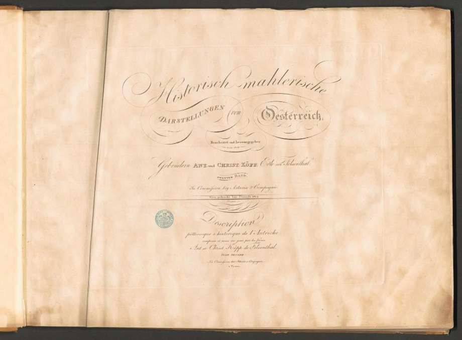 Historisch-mahlerische DARSTELLUNGEN von Oesterreich