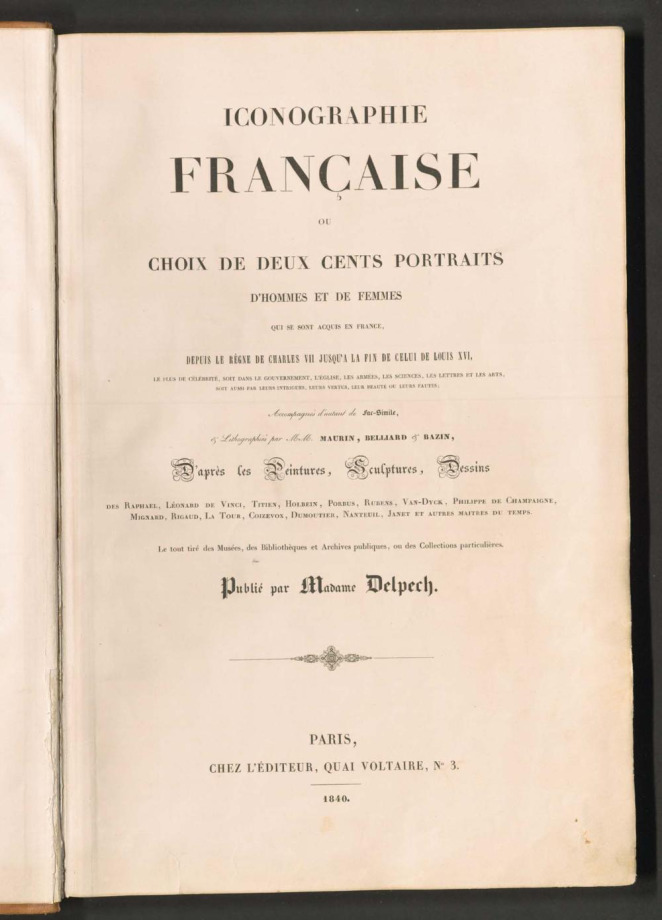 ICONOGRAPHIE FRANÇAISE