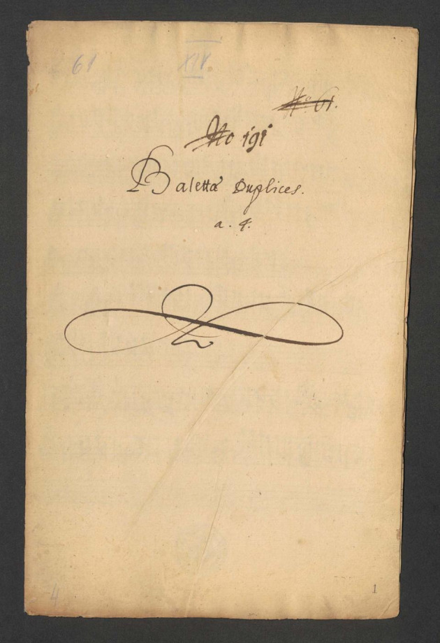 Bal[l]ettae duplices a 4
