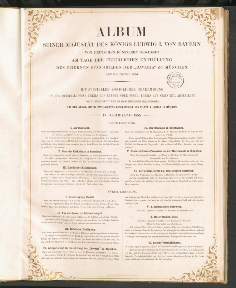 ALBUM SEINER MAJESTÄT DES KÖNIGS LUDWIG I. VON BAYERN