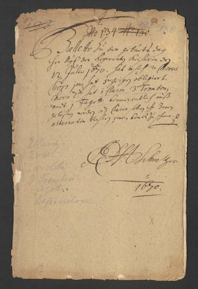 alletto zu dem Geburts dag ihro Mt der Regirenten Keisserin den 12 Julio 1670