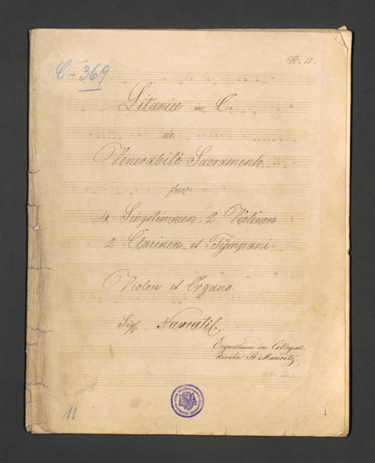 Litaniae in C de Venerabile Sacramento