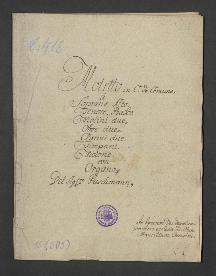 Motetto in C di Comune