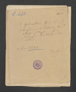 2 Gradualen No. 5-6 in C