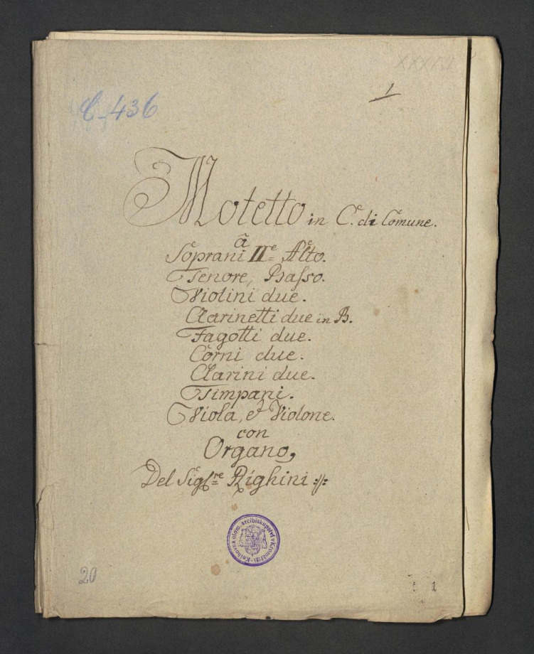 Motetto in C di Comune