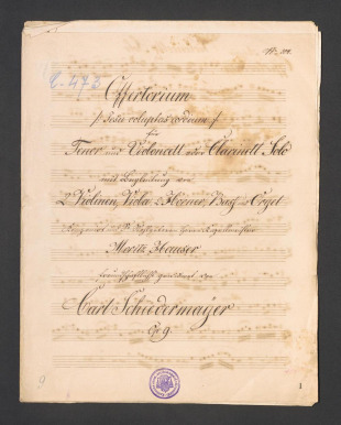 Offertorium (Jesu voluptas cordium) Op. 9