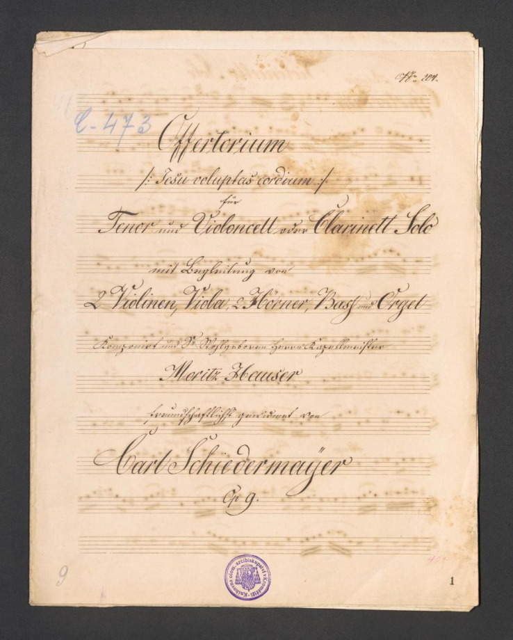 Offertorium (Jesu voluptas cordium) Op. 9
