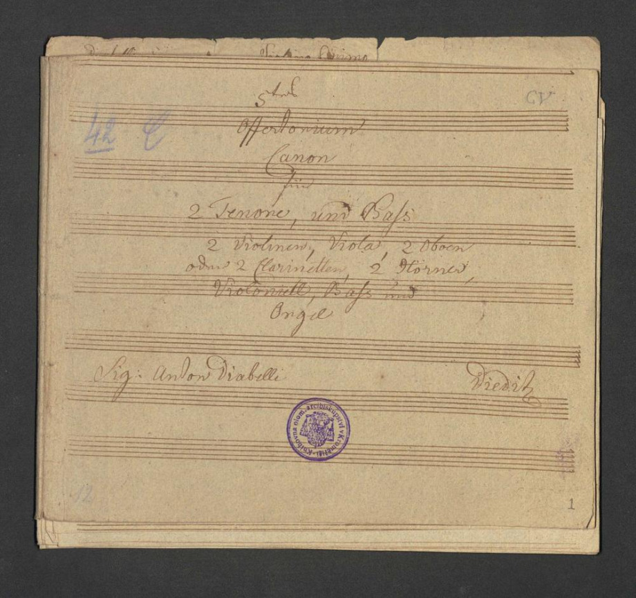 5tes Offertorium Canon