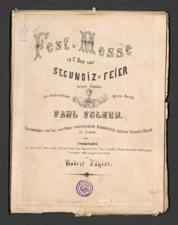 Fest Messe in C - dur. Secundis Feier