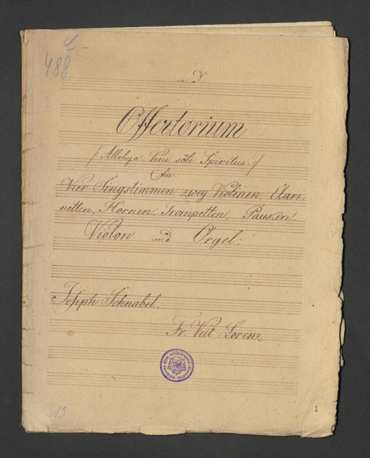 Offertorium in D (Aleluja. Veni scte Spiritus)