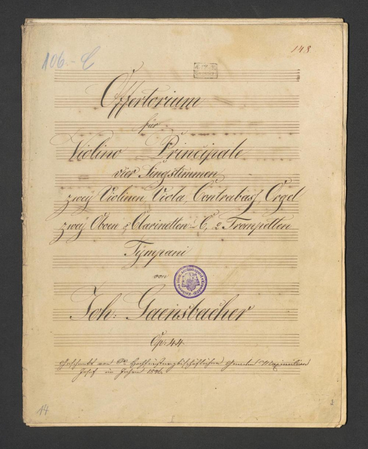 Offertorium A-dur Op. 44