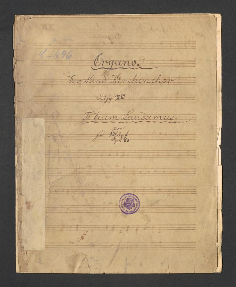 Der Land Kirchenchor. Te Deum Laudamus, Op. 68
