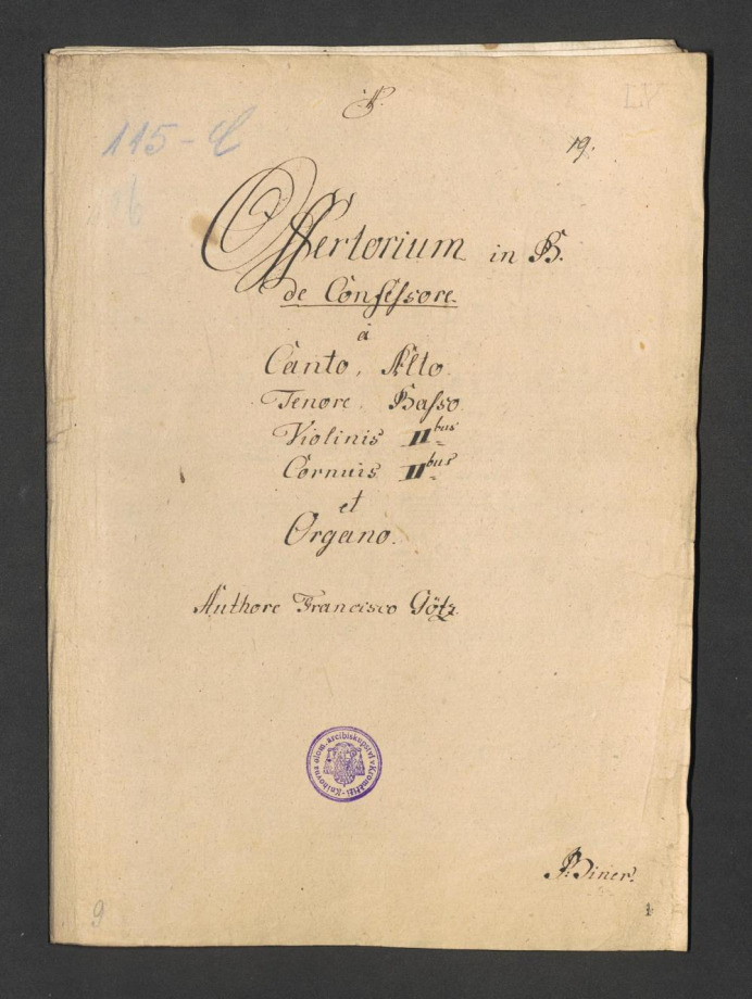 Offertorium in B de Confessore