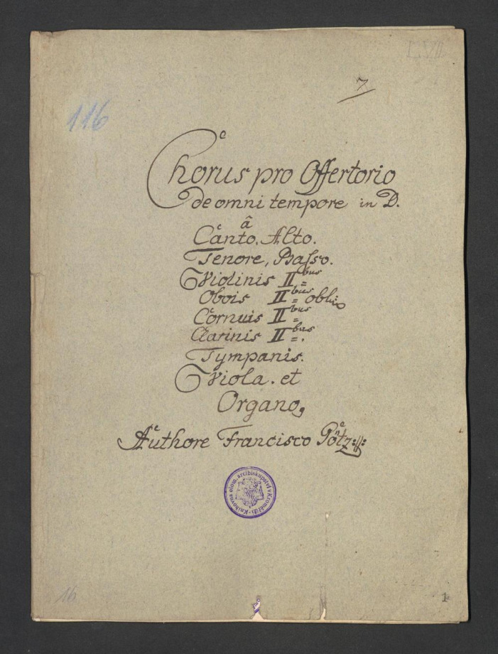 Chorus pro Offertorio de omni tempore in D