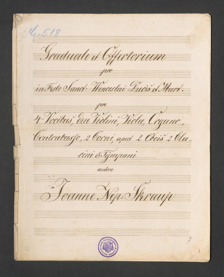 Graduale et Offertorium. Wenceslai Ducis et Mart