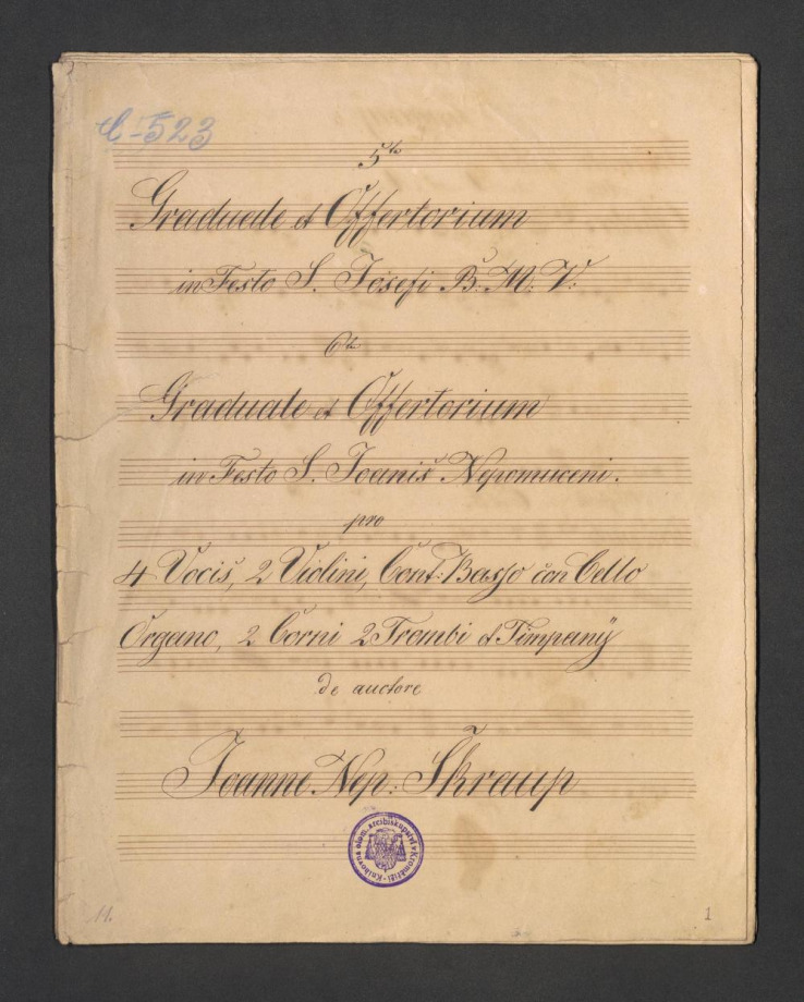 Graduale et Offertorium, in Festo S. Josefi B.M.V. ; Graduale et Offertorium, in Festo S. Joanis Nep.