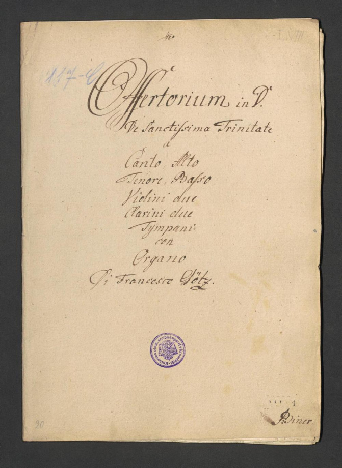 Offertorium in D. De Sanctissima Trinitate