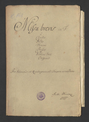 Missa brevis in F