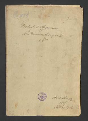 Graduale et Offertorium. Pro Dominica Sexagesima á 4