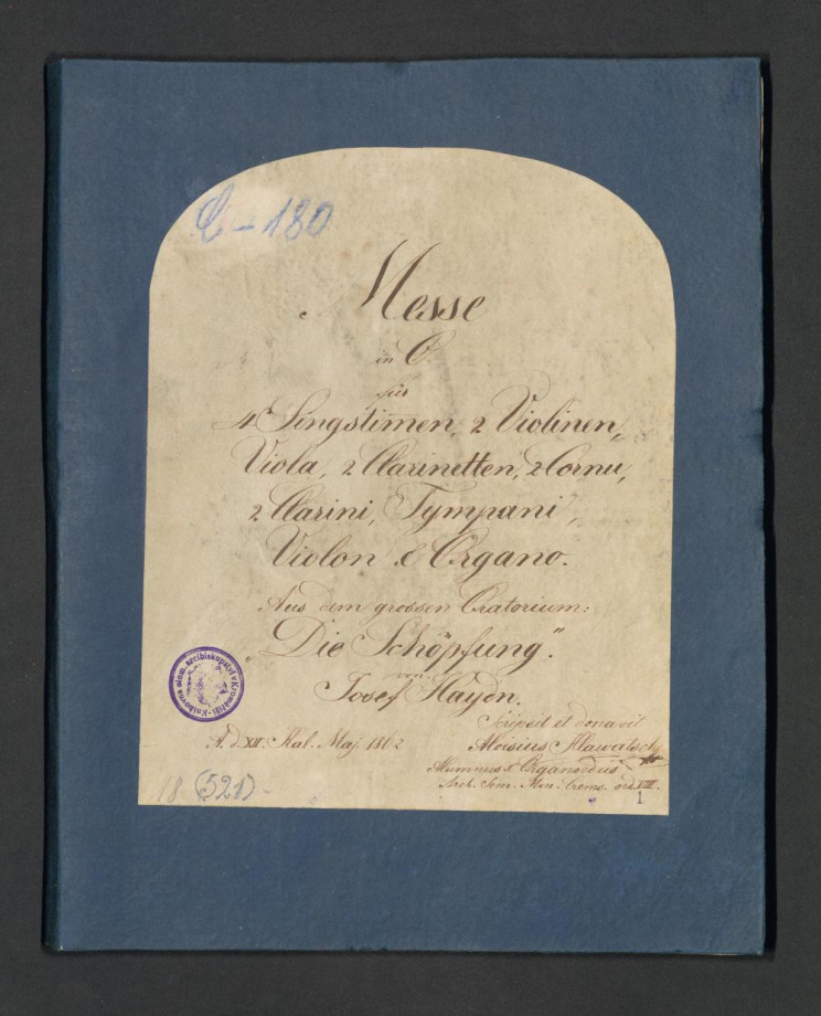Messa in C (aus dem grossen. Oratorium "Dei Schöpfung"