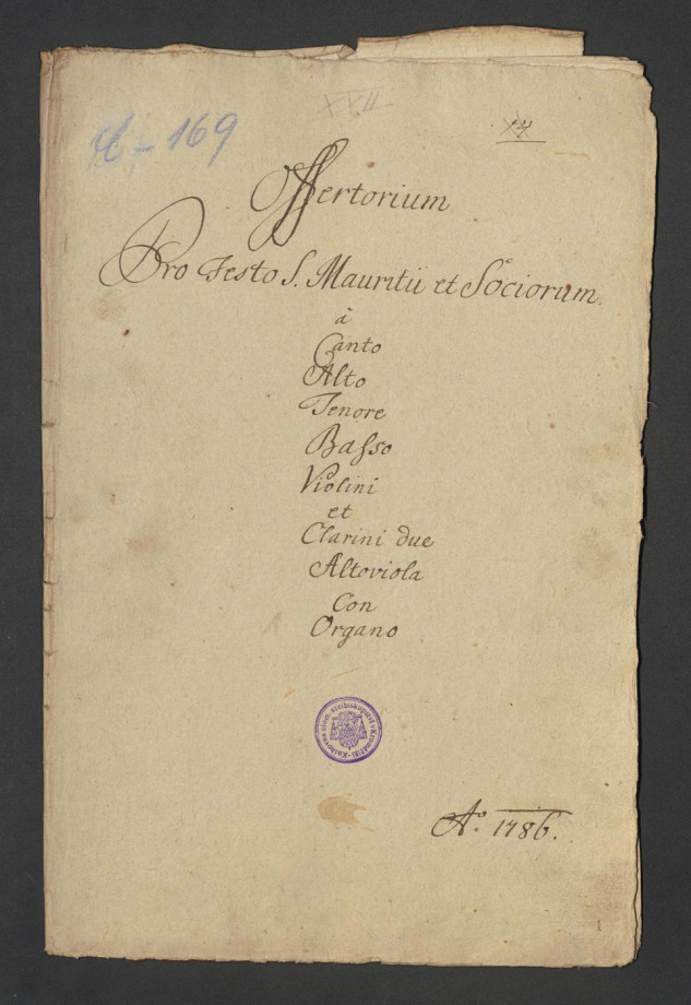Offertorium pro Festo S. Mauritii et Sociorum