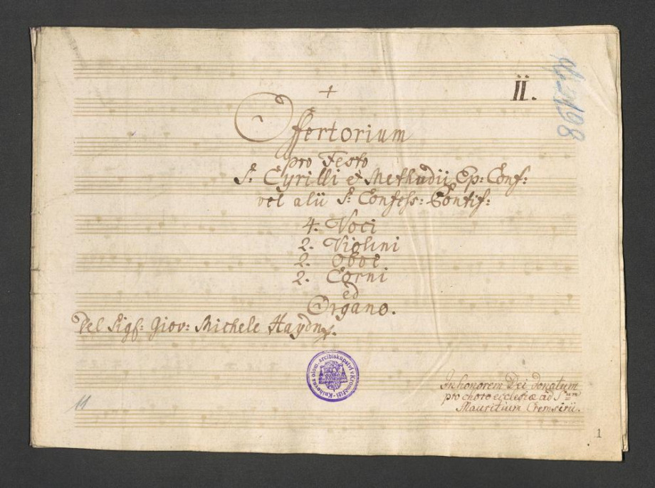 Offertorium pro Festo S. Cyrilli et Methodii