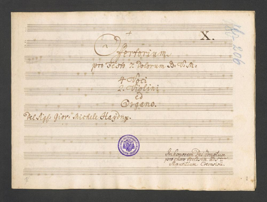 Offertorium pro Festo J. Dolorum B.V.M.
