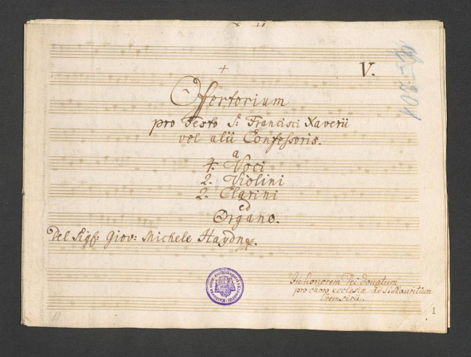 Offertorium pro Festo S. Francisi Xaverii