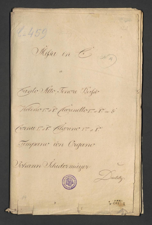 Messa in C Op. 14