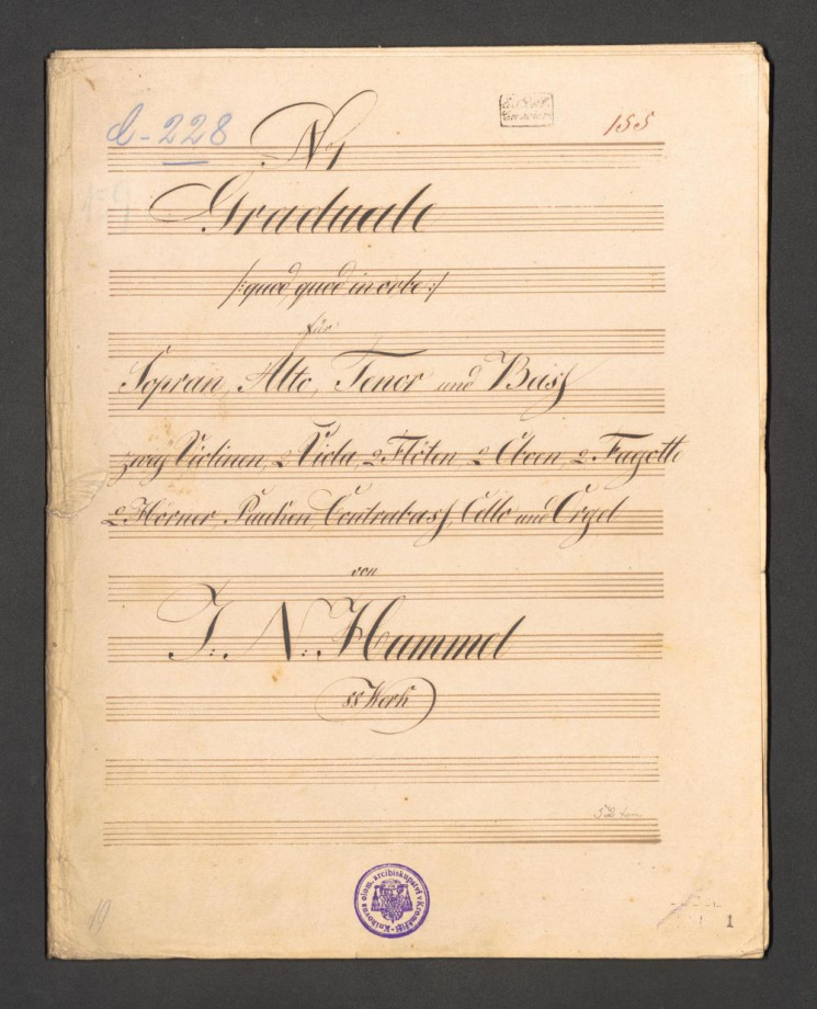 I. Graduale (quod, quod in orbe) op. 88