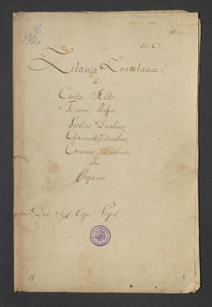 Litania Laurentanae, in C