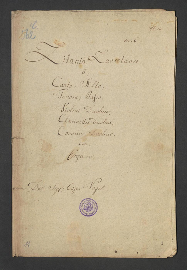 Litania Laurentanae, in C