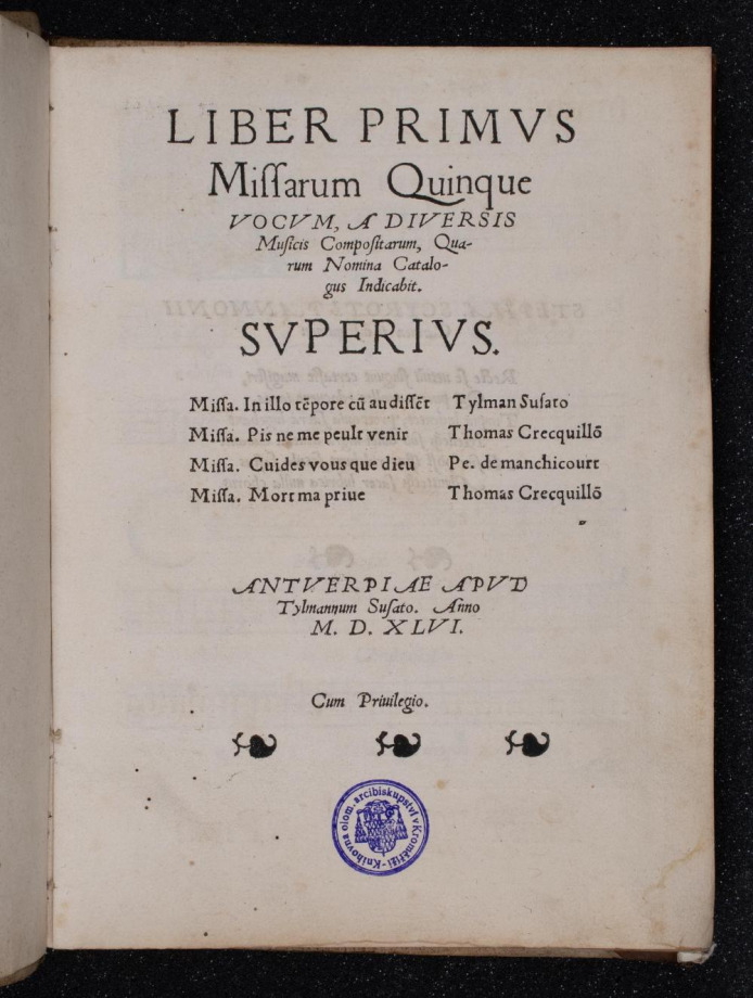 Missarum Quinque VOCVM