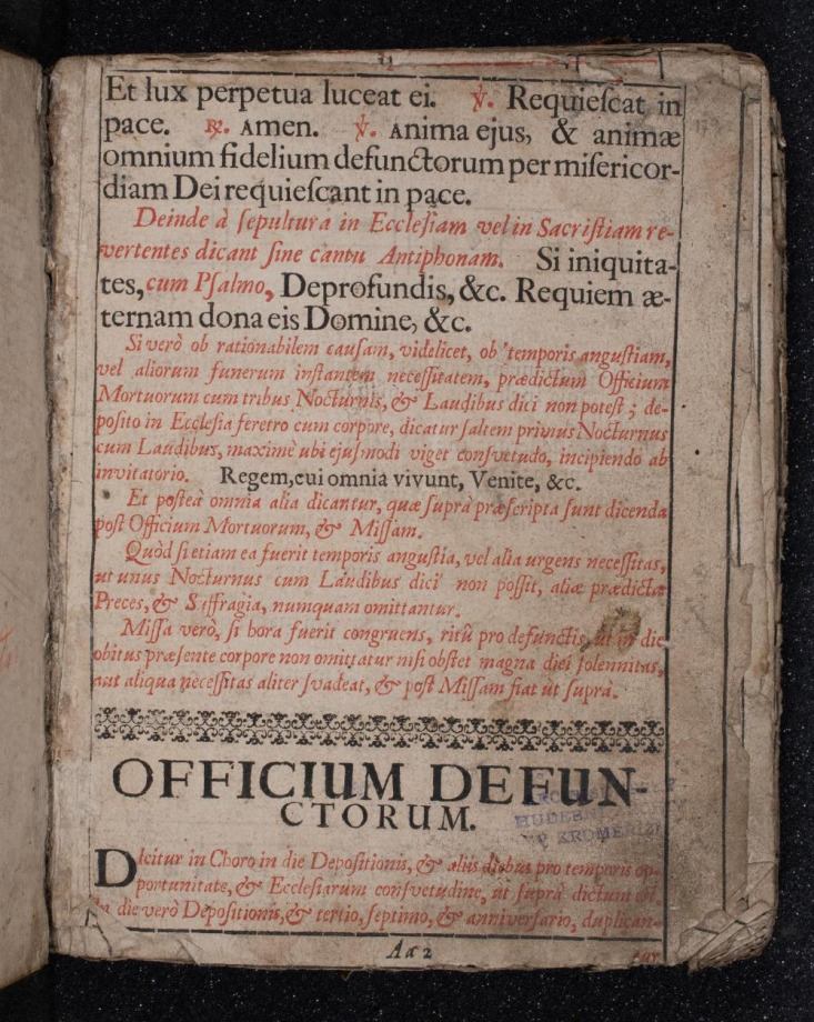[OFFICIUM DEFUNCTORUM]