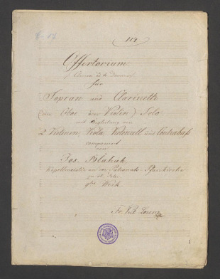 Offertorium (Clamari ad te Domine) Op. 9