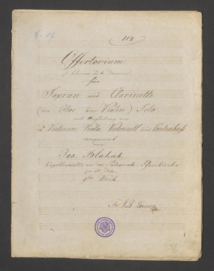 Offertorium (Clamari ad te Domine) Op. 9