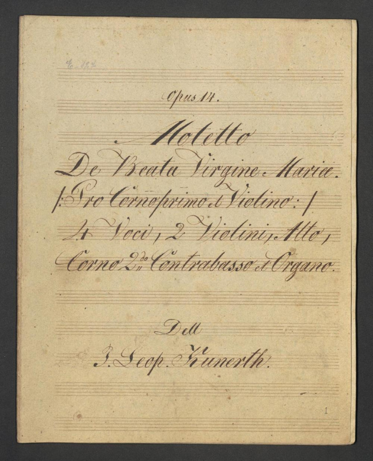 Motetto, De Baeta Virgine Mariae Op. 14