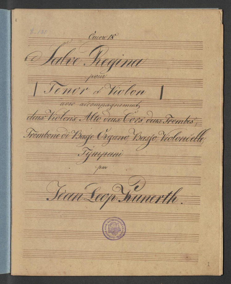 Salve Regina. Oeuvre 18
