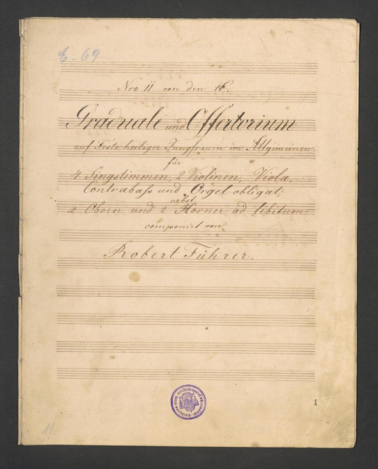 Graduale und Offertorium auf Feste heiliger Jungfrauen im Allgemeinen No. 11