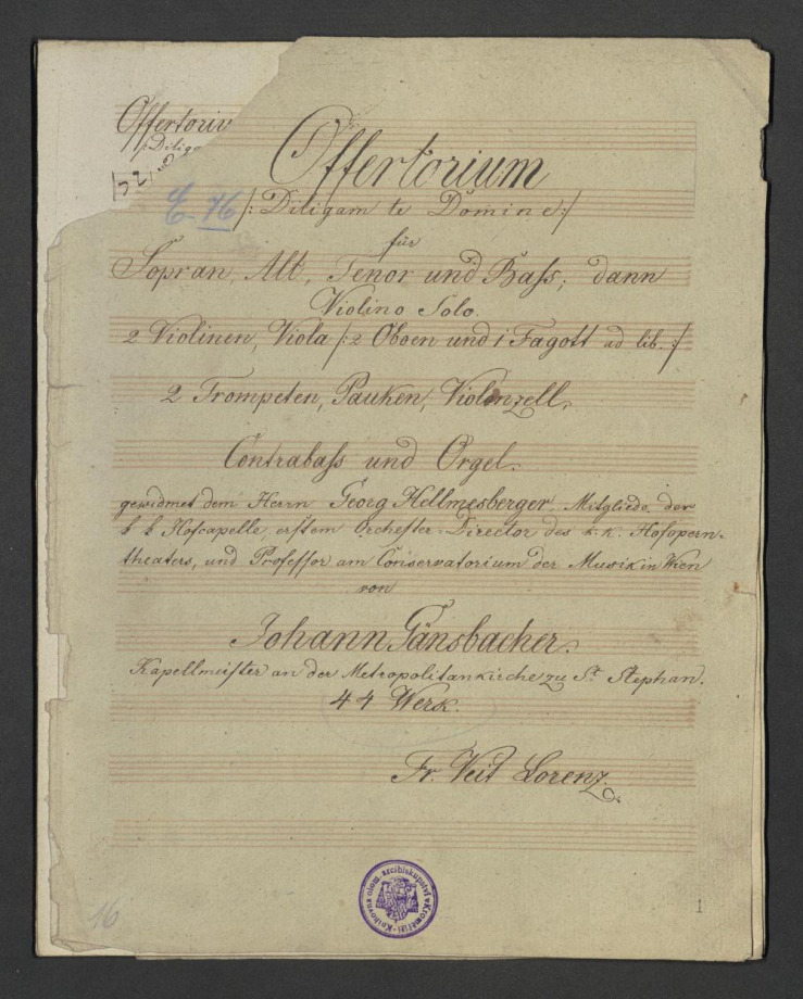 Offertorium (Diligam te Domine) Op. 44