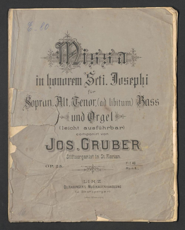 Missa in honorem Scti. Josephi Op. 23