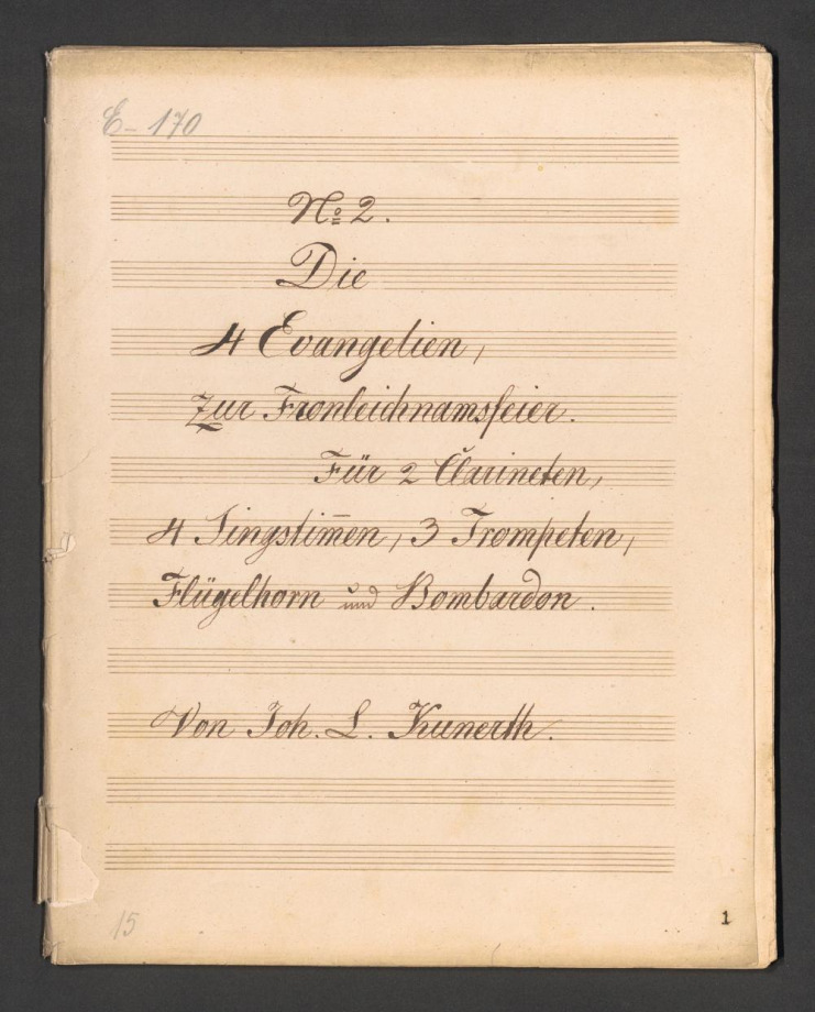 Die 4 Evangelien, zum Fronleichnamsfeir No. 2