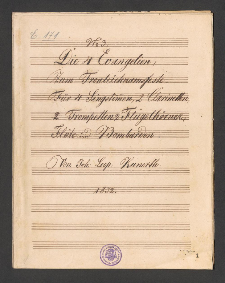 Die 4 Evangelien, zum Fronleichnamsfeste No. 3