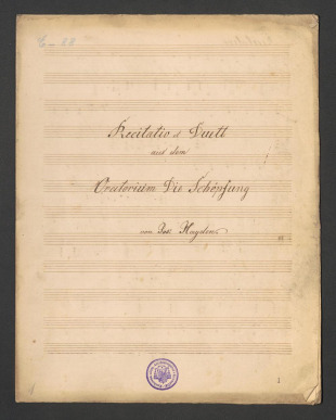 Recitatio et Duett aus dem Oratorium die Schöpfung 